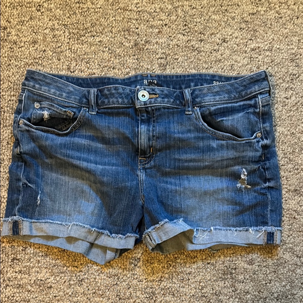 Women's Blue Denim Shorts